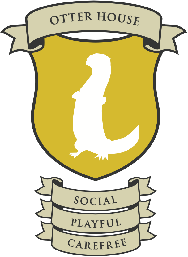 Bm Otter House Shield Clipart (608x828), Png Download