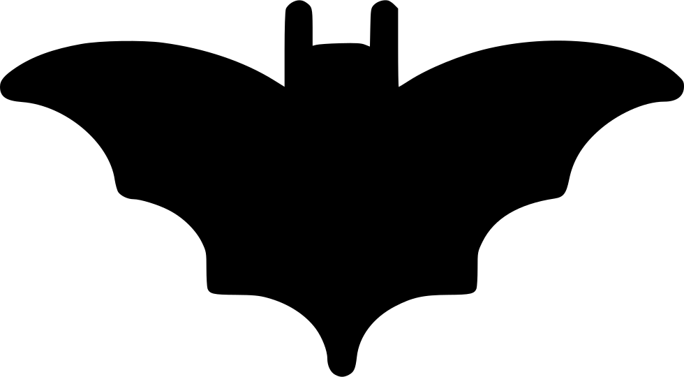 Png File Svg - Black Bat Clip Art Transparent Png (980x540), Png Download