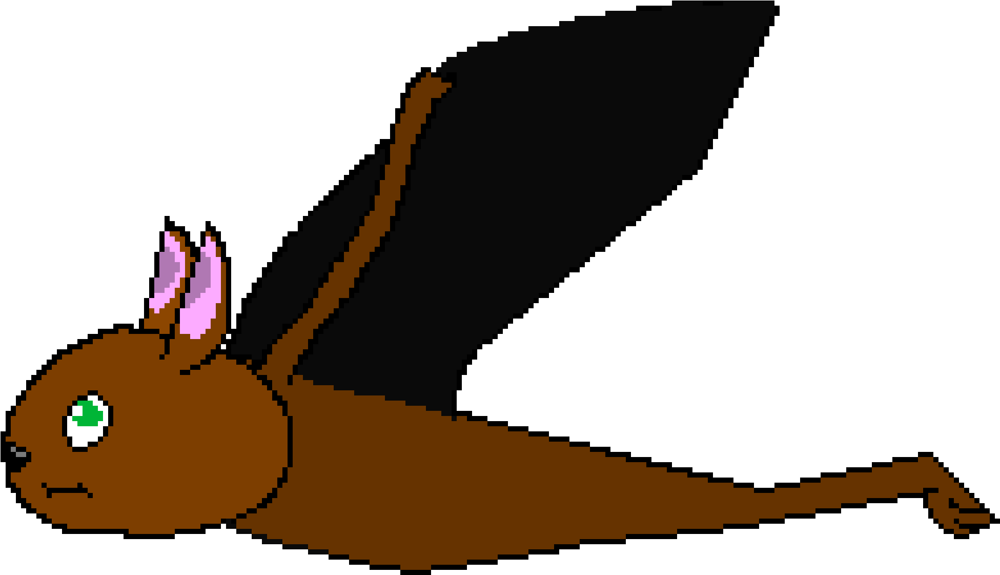 Bat Wing Up - Bubsy Clipart (2020x1210), Png Download