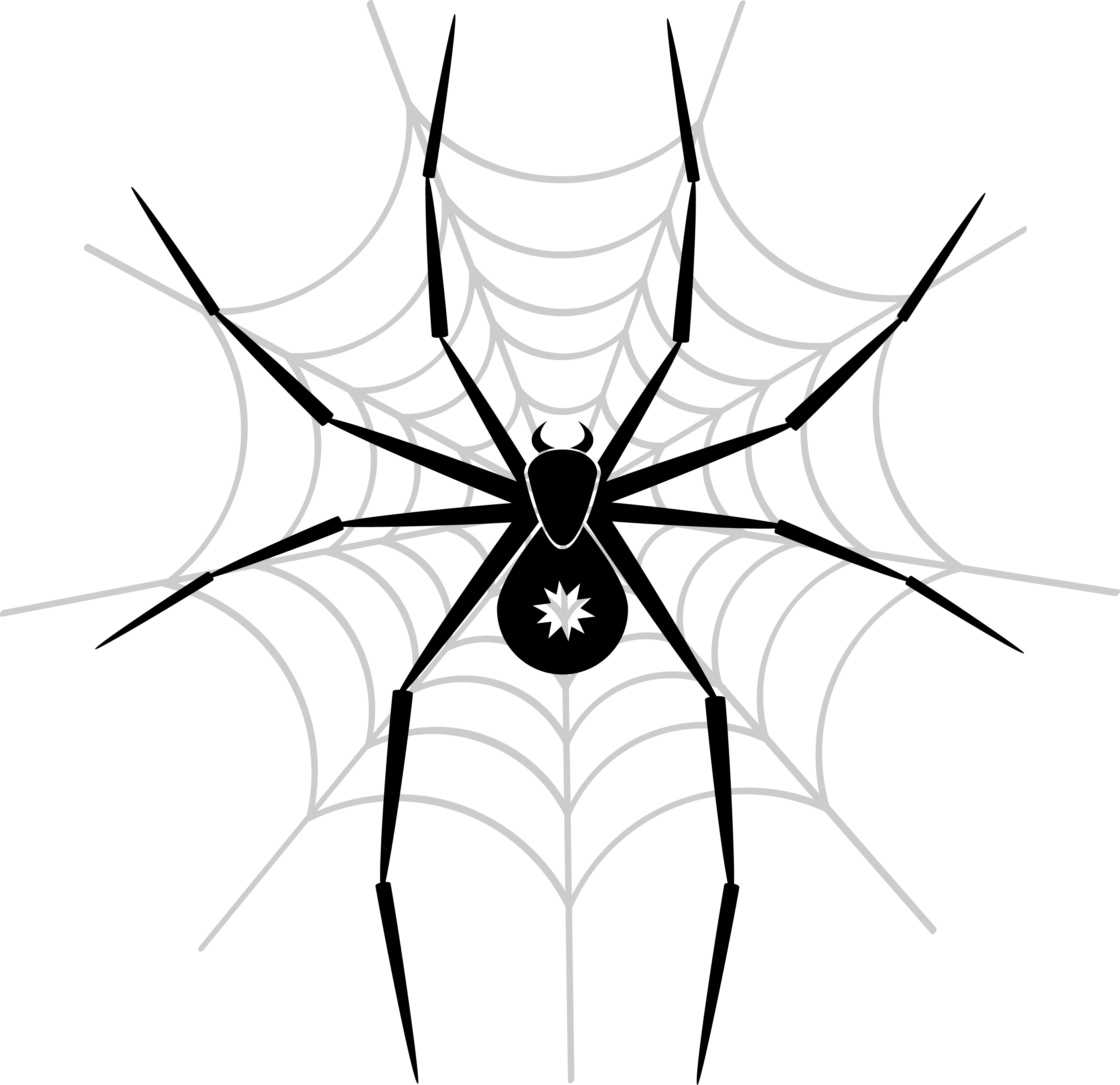 Spider Png Image Png - Spider Art Clipart (2808x2721), Png Download