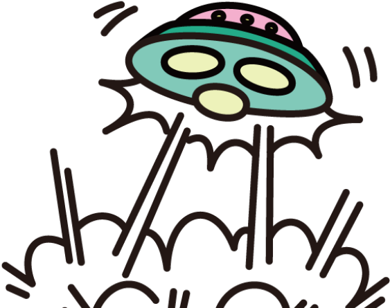 Ufo Clipart Line Art - Png Download (640x480), Png Download