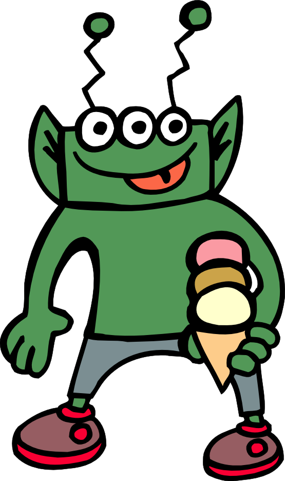 Artfavor Alien 2 555px 96 Clipart (555x936), Png Download