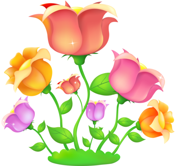 Rose Flower Clipart (600x571), Png Download