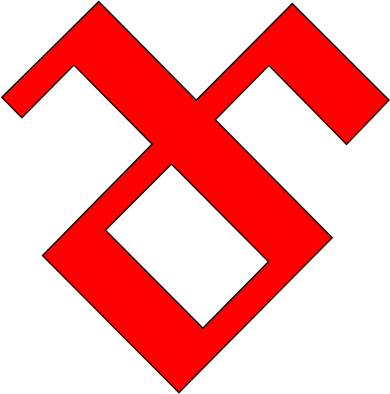 Wegzeichen Dresdner Heide Schere - Cross Clipart (1280x991), Png Download