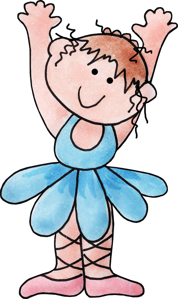 Dinskip Balletrecital Ballerina4 - Cartoon Clipart (569x957), Png Download