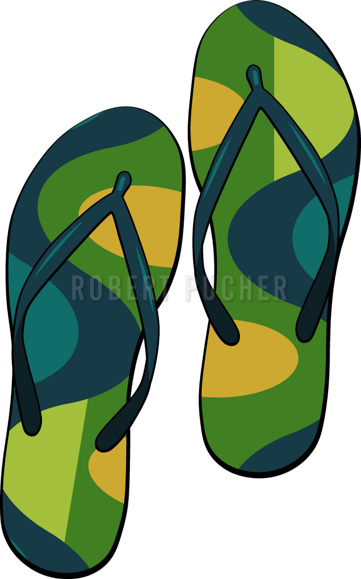 Summer Feeling - Flip-flops Clipart (703x1125), Png Download