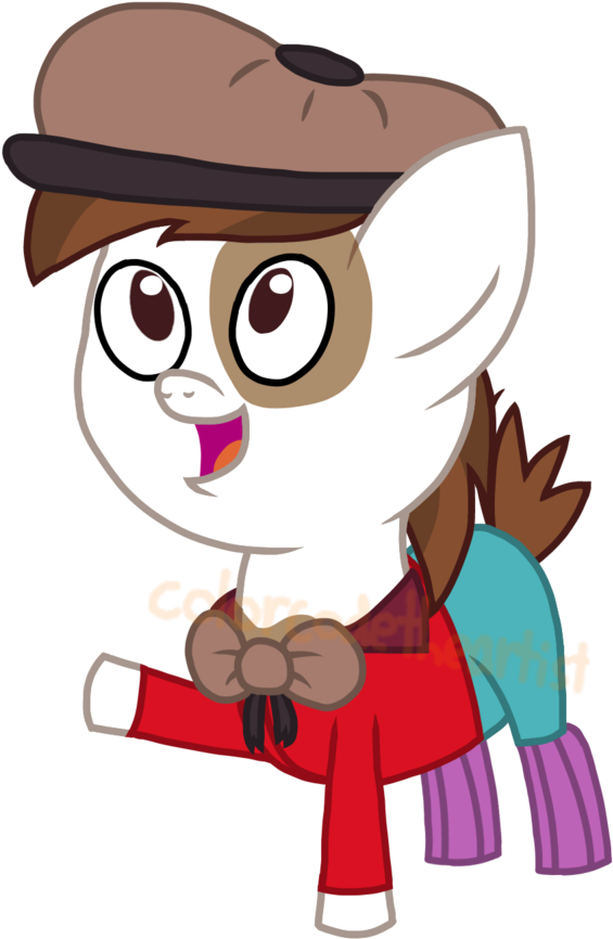 Colorcodetheartist, Bowtie, Brown Mane, Clothes, Crossover, - Cartoon Clipart (1024x1024), Png Download