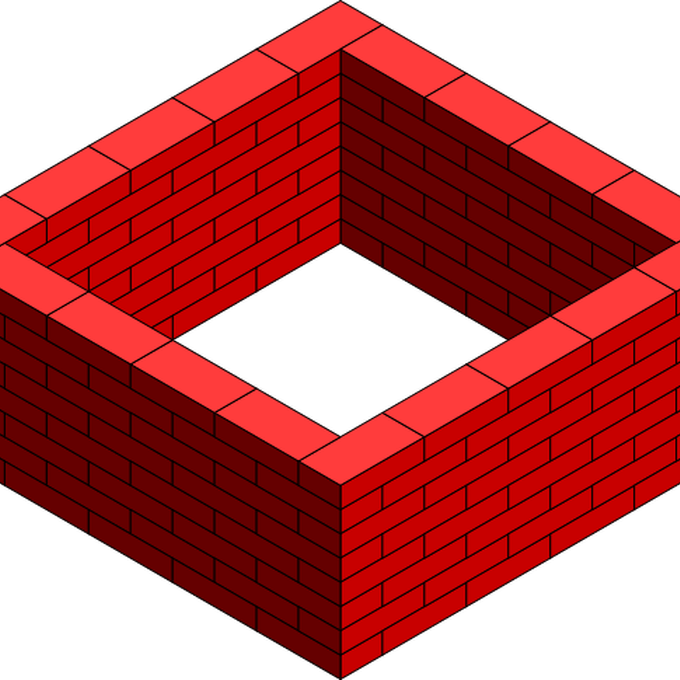 Download Brick Wall Square Clip Art At Vector Clip Wall