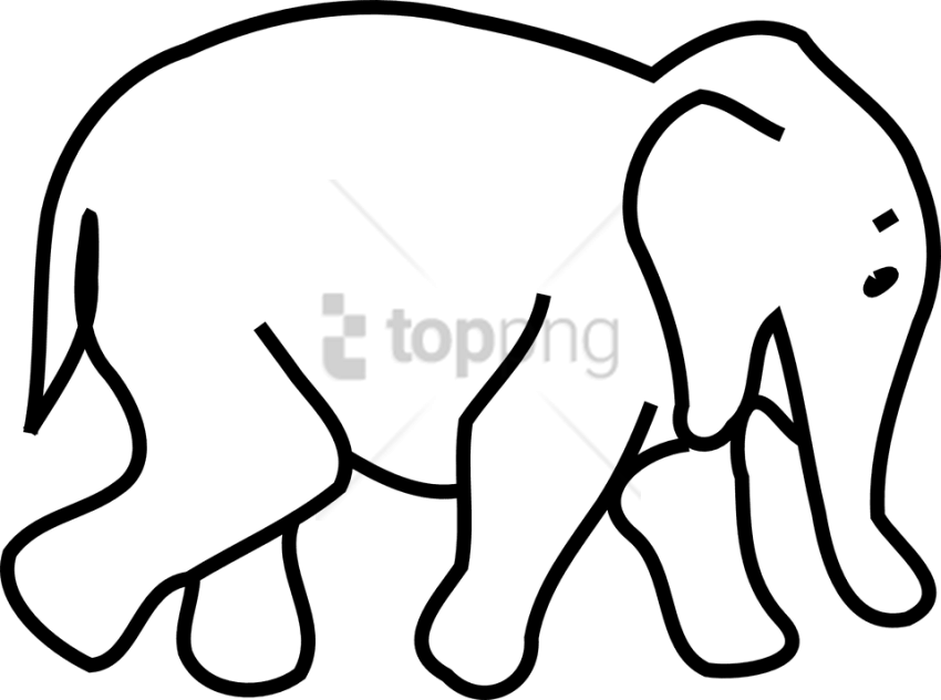 Free Png Levels Of Organization Elephant Png Image - Clip Art Black And White Elephant Transparent Png (850x632), Png Download