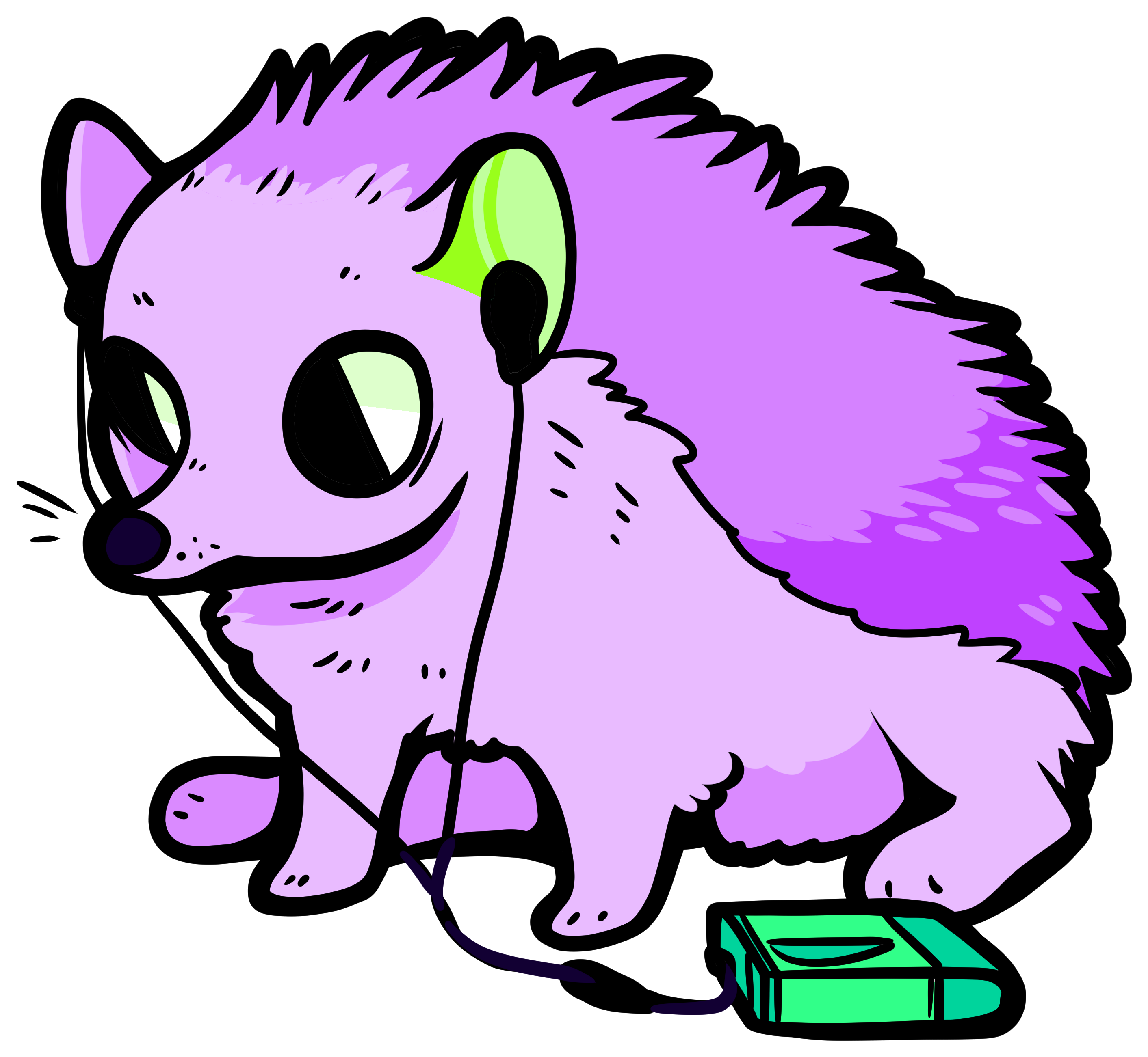 Rad Hedgehog Clipart (3000x3000), Png Download
