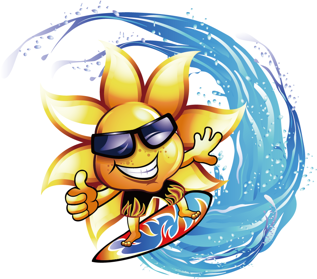 Sun Clipart Clipart Wave - Water - Png Download (1181x1181), Png Download