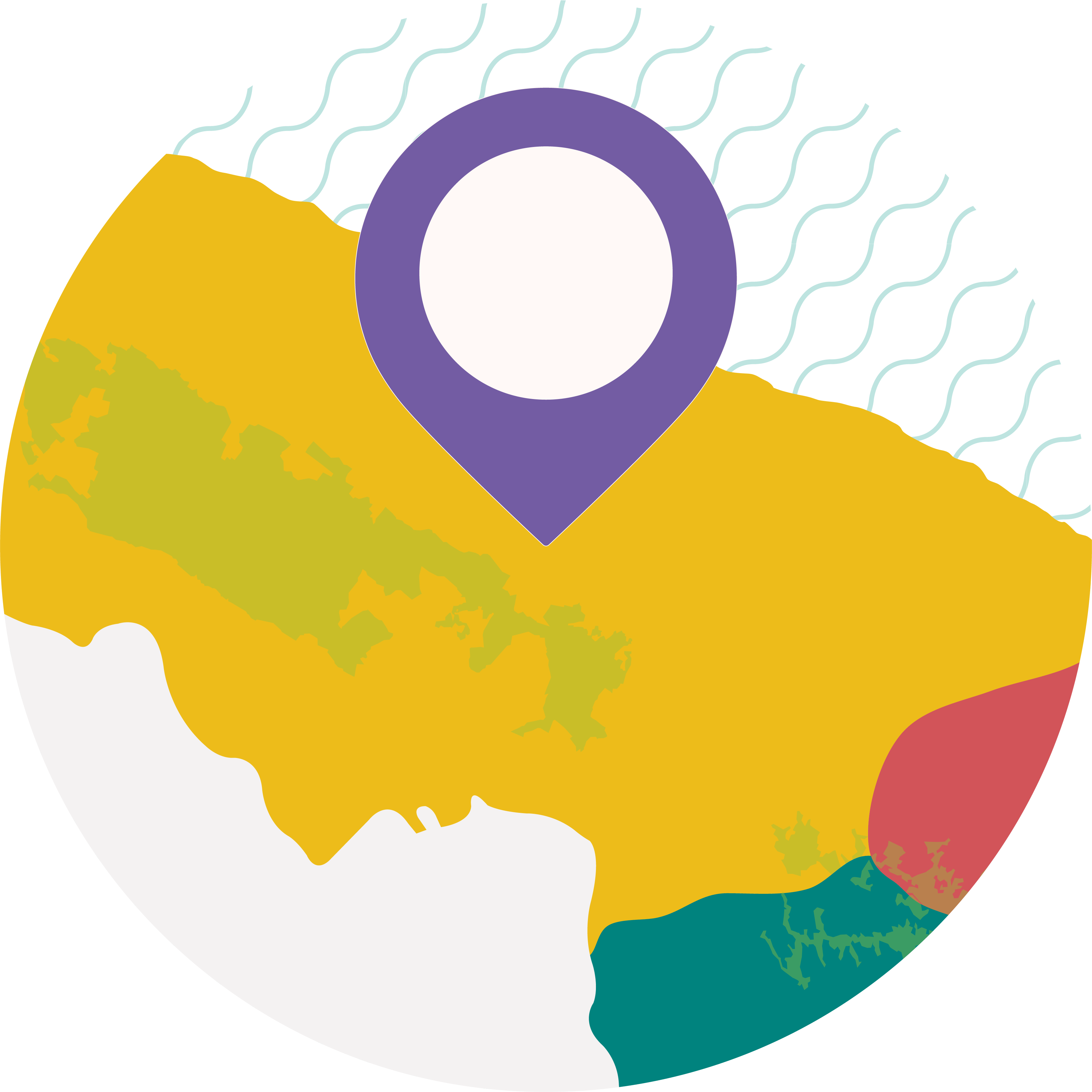 Daunia Mountains - Circle Clipart (3544x3544), Png Download