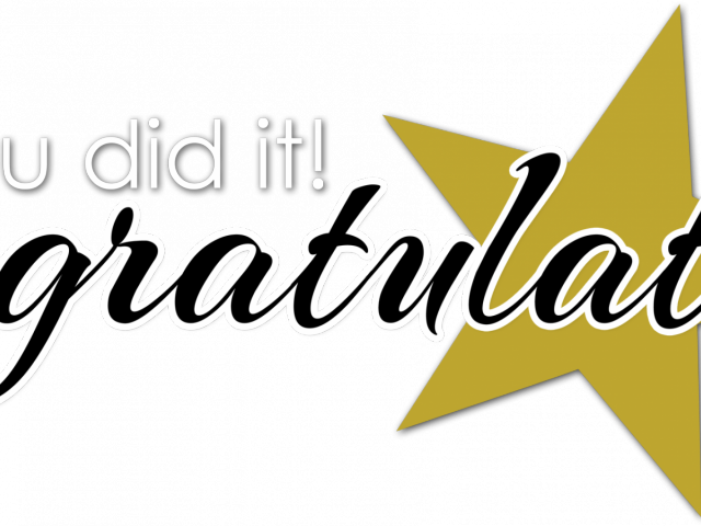 Ceremony Clipart Congrats - Png Download (640x480), Png Download