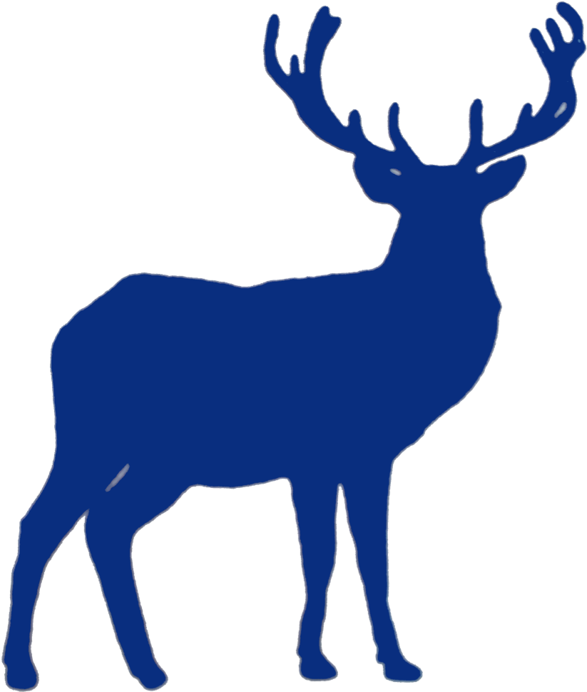 Stag Clipart Celtic - Silhouette Of Reindeer - Png Download (865x992), Png Download