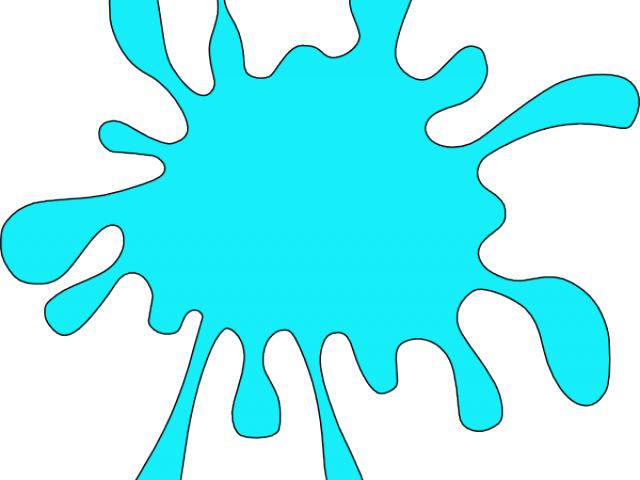 Color Clipart Turquoise - Orange Color Splash Clip Art - Png Download (640x480), Png Download