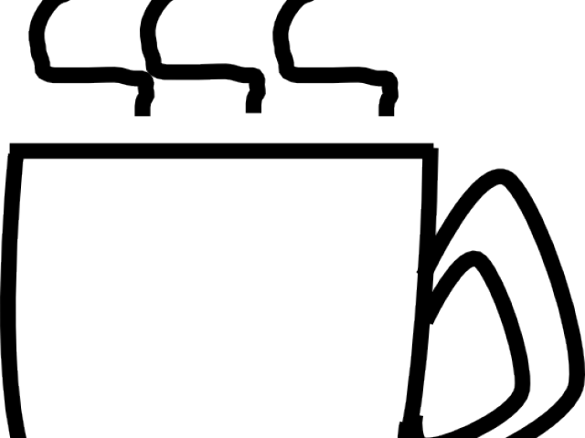 Cup Clipart Black And White - Κοντα Στο Τζακι - Png Download (640x480), Png Download