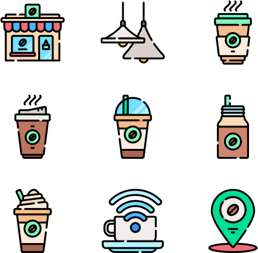 Coffee Shop Clipart (600x564), Png Download