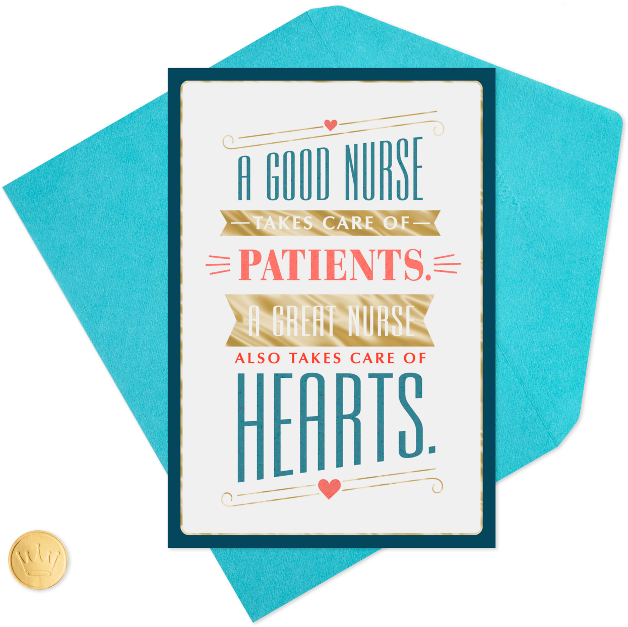 Taking Care Of Hearts Nurses Day Card - Paper Clipart (1470x1470), Png Download