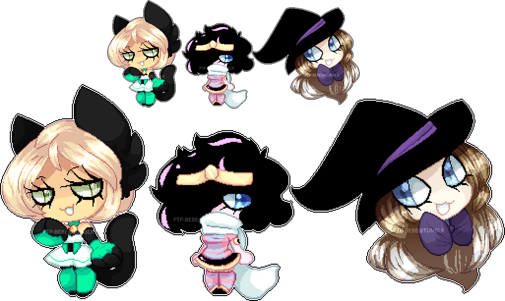 Pixel Popee Ocs It Was Originallyjust Gonna Be Rin, - Cartoon Clipart (1026x613), Png Download
