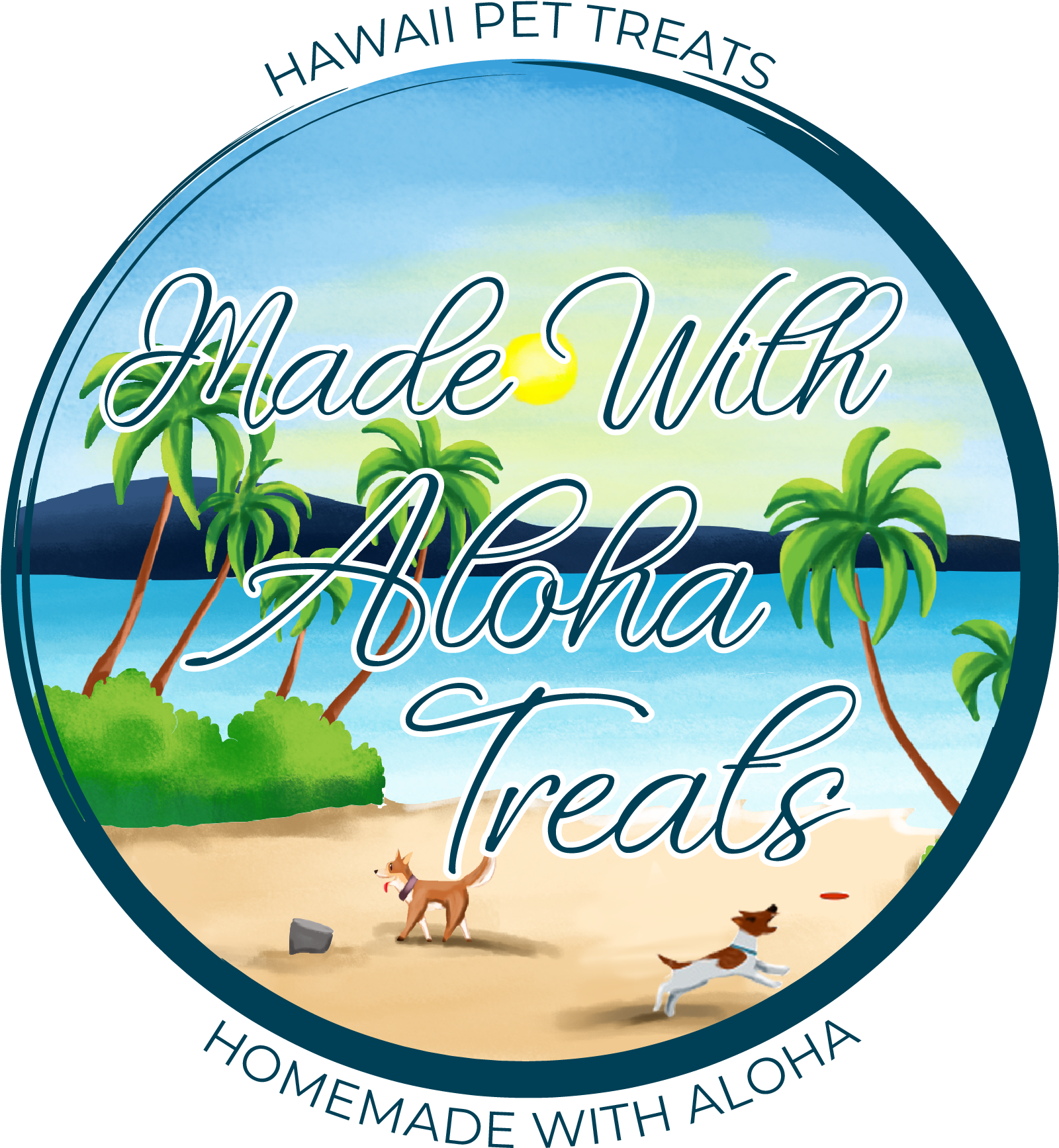 Natural & Organic Dog Treats Made In Hawaii Vacation Clipart Full