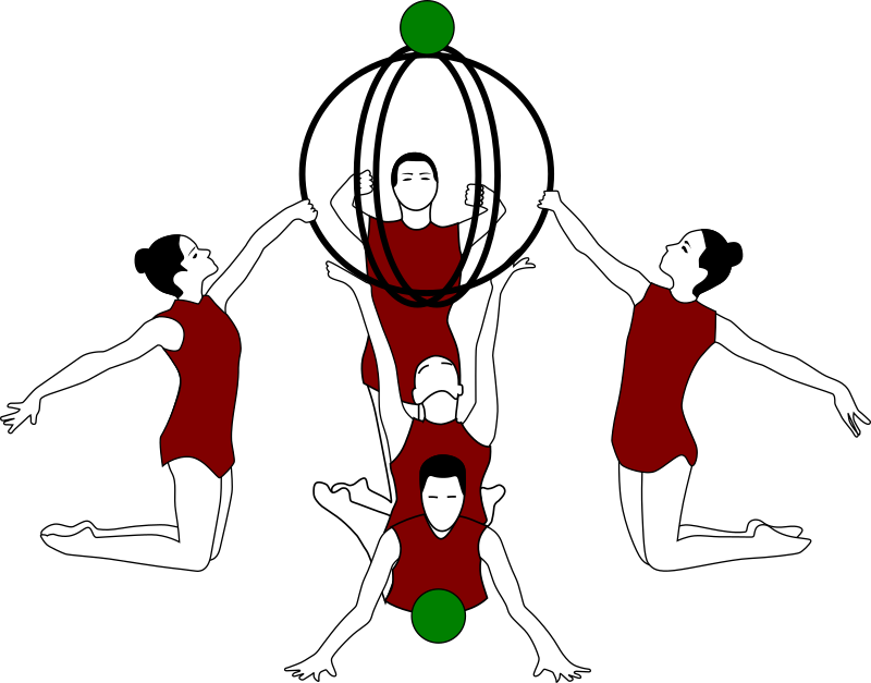 Medium Image - Gimnasia Acrobatica Imagenes Animadas Clipart (800x627), Png Download