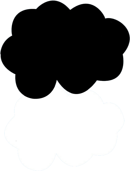 Clouds Clipart Stars - Black Cloud The Fault In Our Stars - Png Download (463x700), Png Download