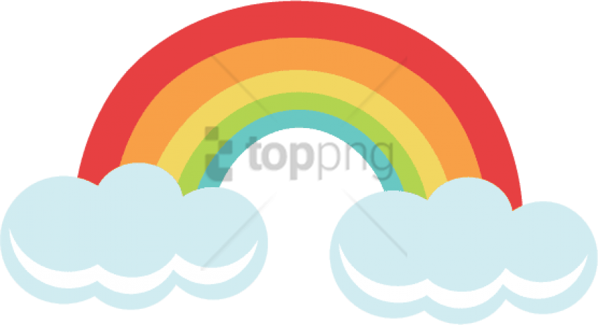 Free Png Rainbow Cloud Png Png Image With Transparent - Circle Clipart (850x462), Png Download