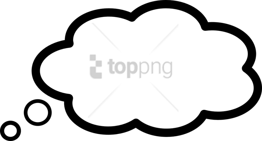 Free Png Thinking Cloud Png Png Image With Transparent - Clipart Thinking (850x457), Png Download