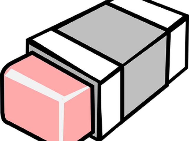 Eraser Clipart Black And White - Png Download (640x480), Png Download