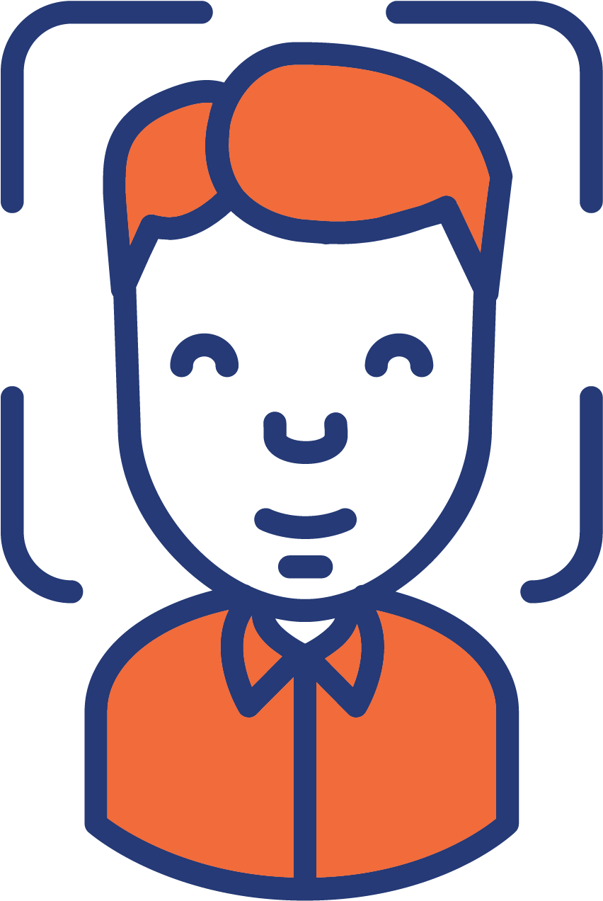 Event Facial Recognition Check-in Clipart (1900x1500), Png Download