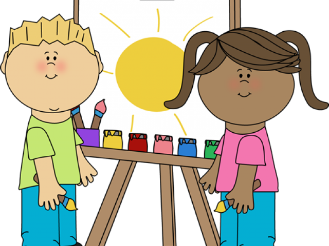 Painting Clipart Cute - Art Area Clip Art - Png Download (640x480), Png Download