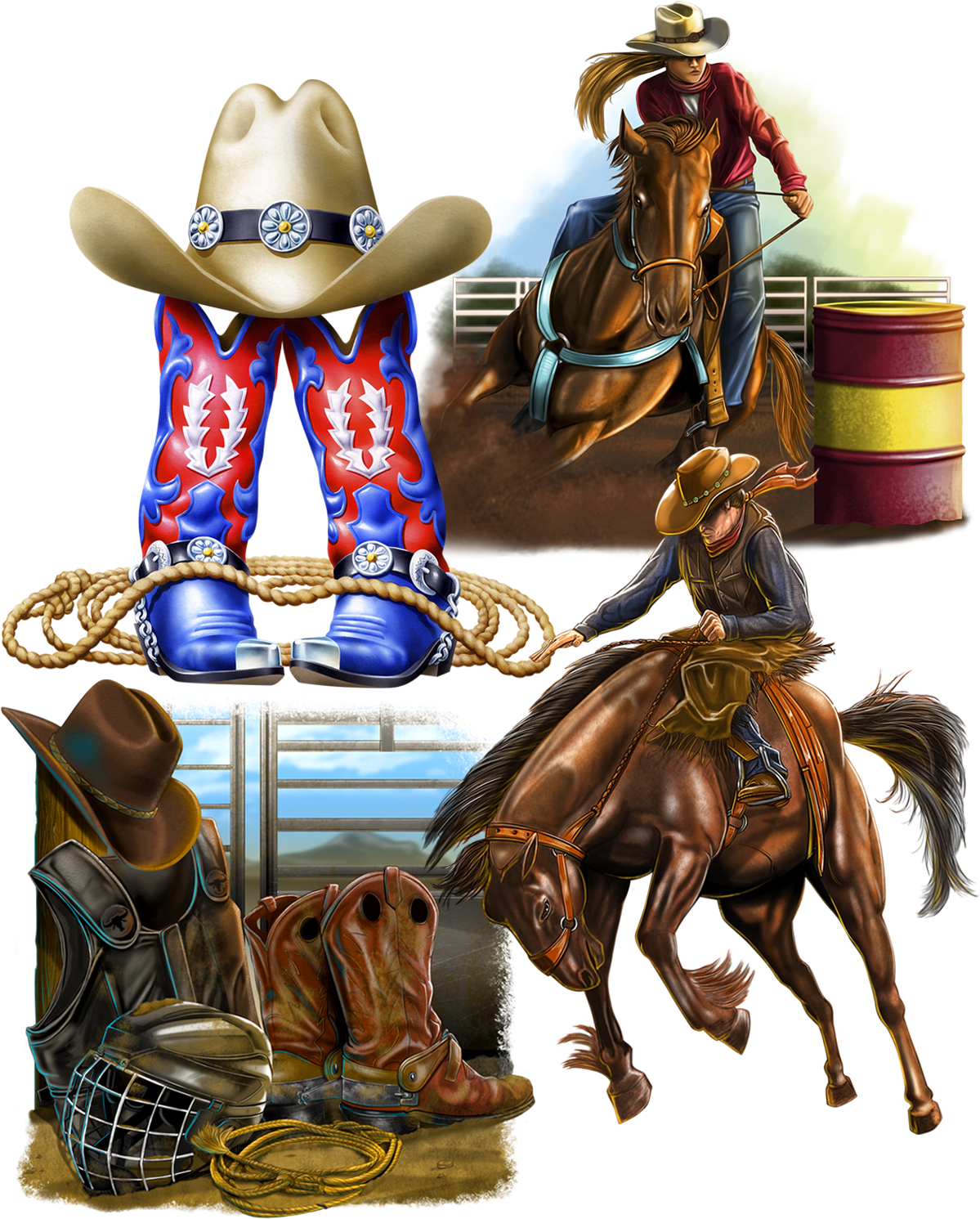 Great Dane Graphics Offers New Western Stock Art Designs Clipart (1200x1500), Png Download