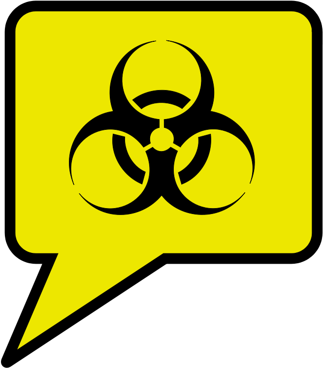 Transparent Biohazard Symbol - Biohazard Symbol Clipart (656x748), Png Download