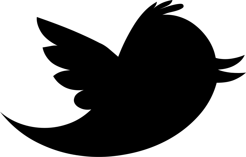Twitter White Logo Transparent - New Twitter Logo Black Clipart (980x628), Png Download