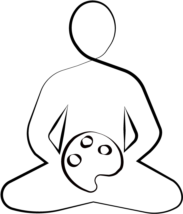 Entspannung Und Kreativität - Line Art Clipart (800x800), Png Download
