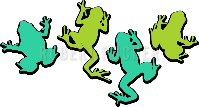 Climbing Frogs - Bufo Clipart (800x429), Png Download