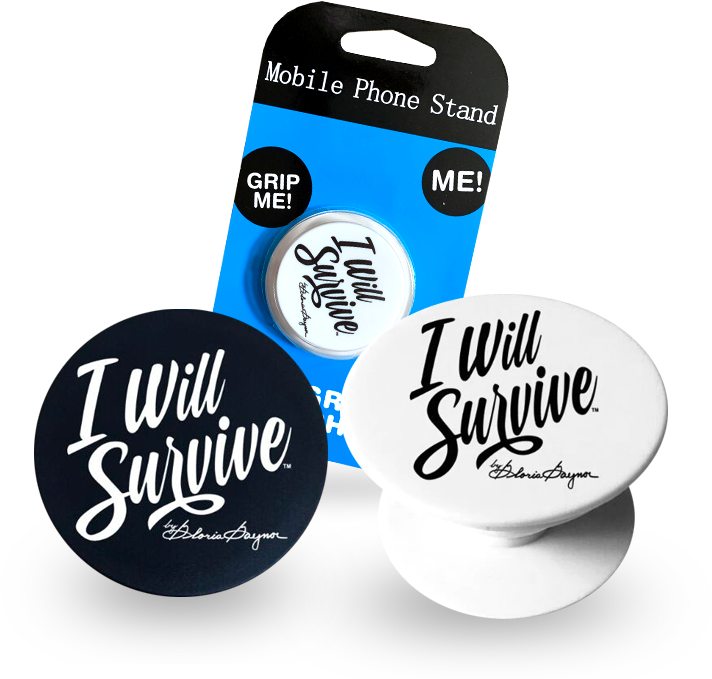 I Will Survive By Gloria Gaynor Pop Sockets - Badge Clipart (740x728), Png Download