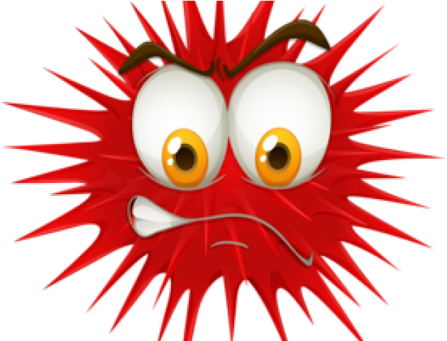Angry Emoji Clipart Stern - Bola De Espinas - Png Download (640x480), Png Download