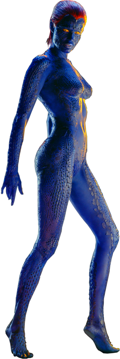 Png Mistica - Mystique X Men White Background Clipart (400x1167), Png Download