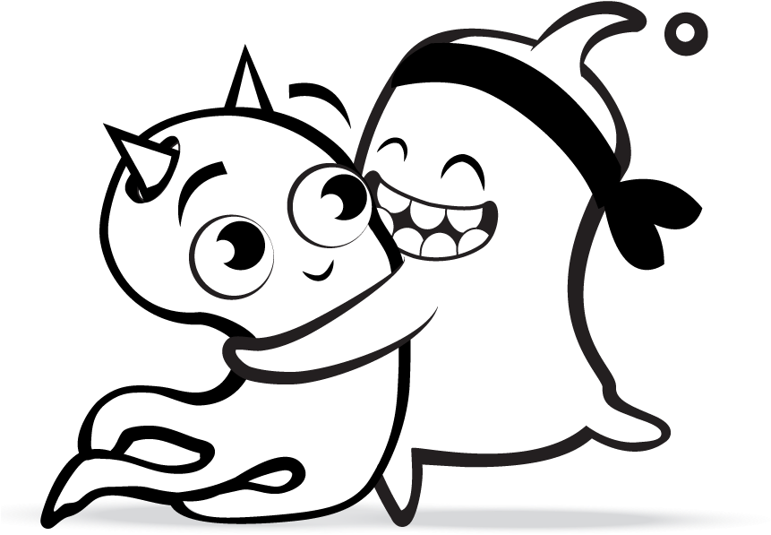 Class Dojo Black And White Clipart , Png Download - Class Dojo Black And White Transparent Png (861x597), Png Download