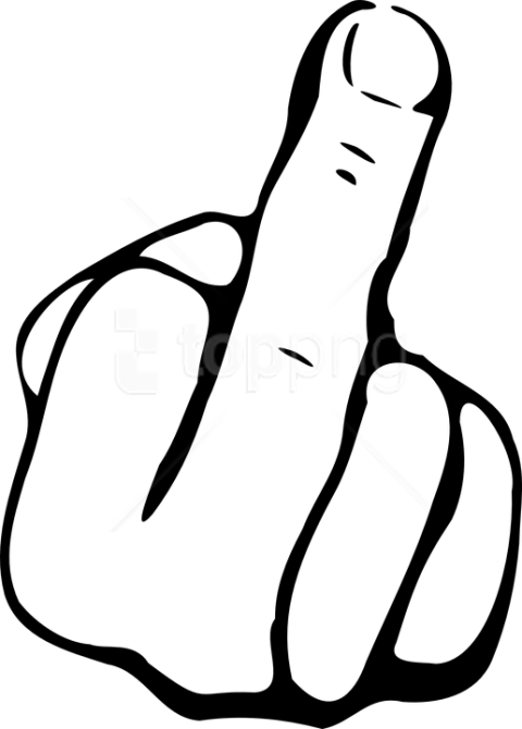 Free Png Middle Finger Clipart Png - Chỉ Ngón Tay Giữa Transparent Png (480x670), Png Download