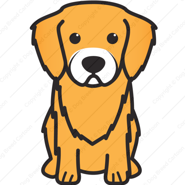 Golden Retriever Clipart Transparent - Dog - Png Download (600x600), Png Download