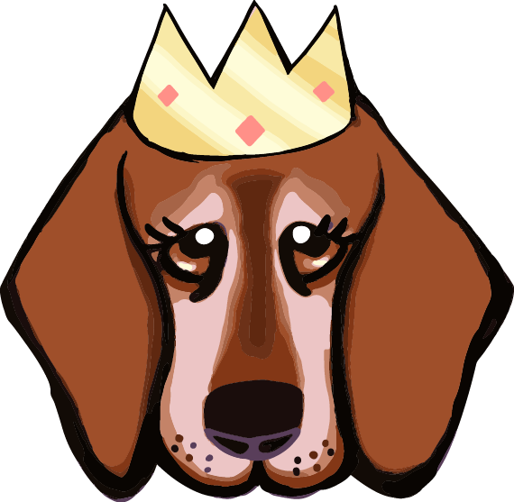 Save To Collection - Basset Hound Clipart (570x557), Png Download