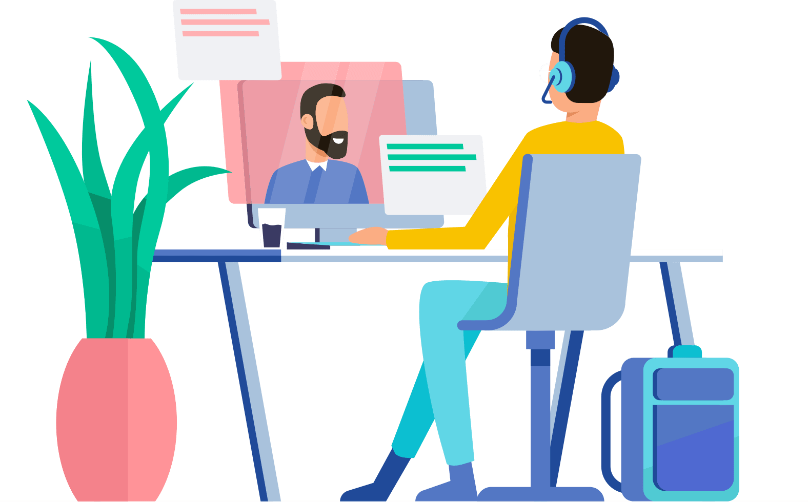 Individuals - Startup Illustration Clipart (1576x980), Png Download