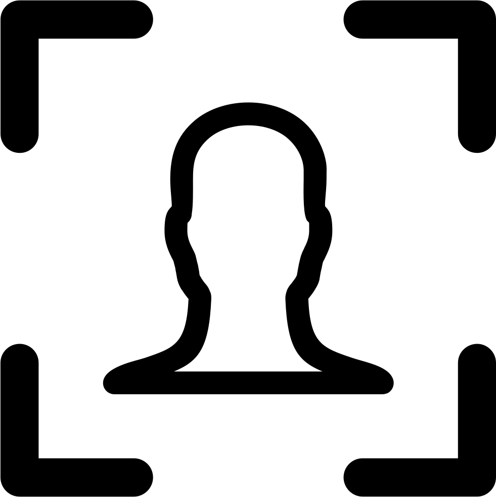 Caregiver Skills Icons - Face Detection Png Clipart (981x982), Png Download