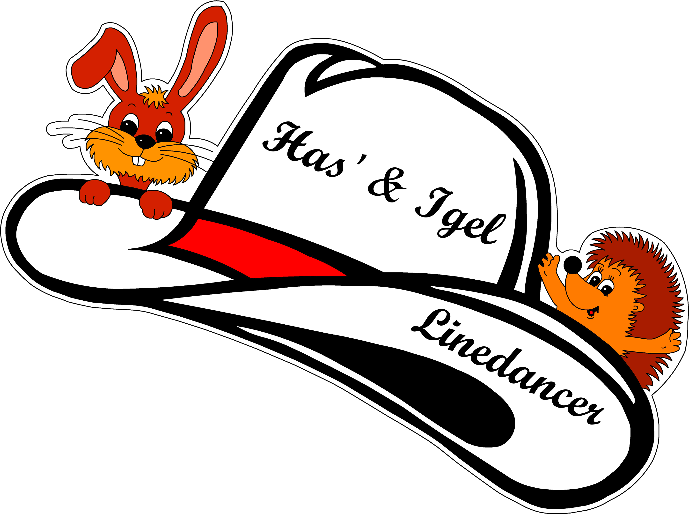 Has' Und Igel Linedancer Clipart (3509x2479), Png Download