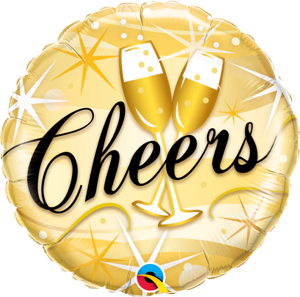 Ballon >>cheers<< Clipart (600x593), Png Download