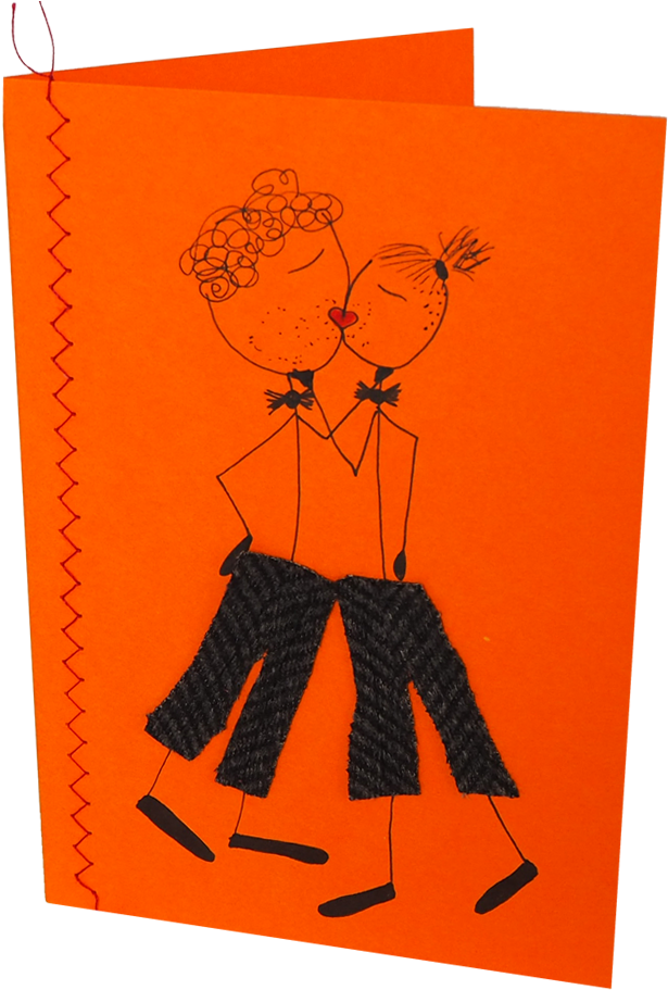 Textilkarte ☆ Hochzeitspaar - Illustration Clipart (922x922), Png Download