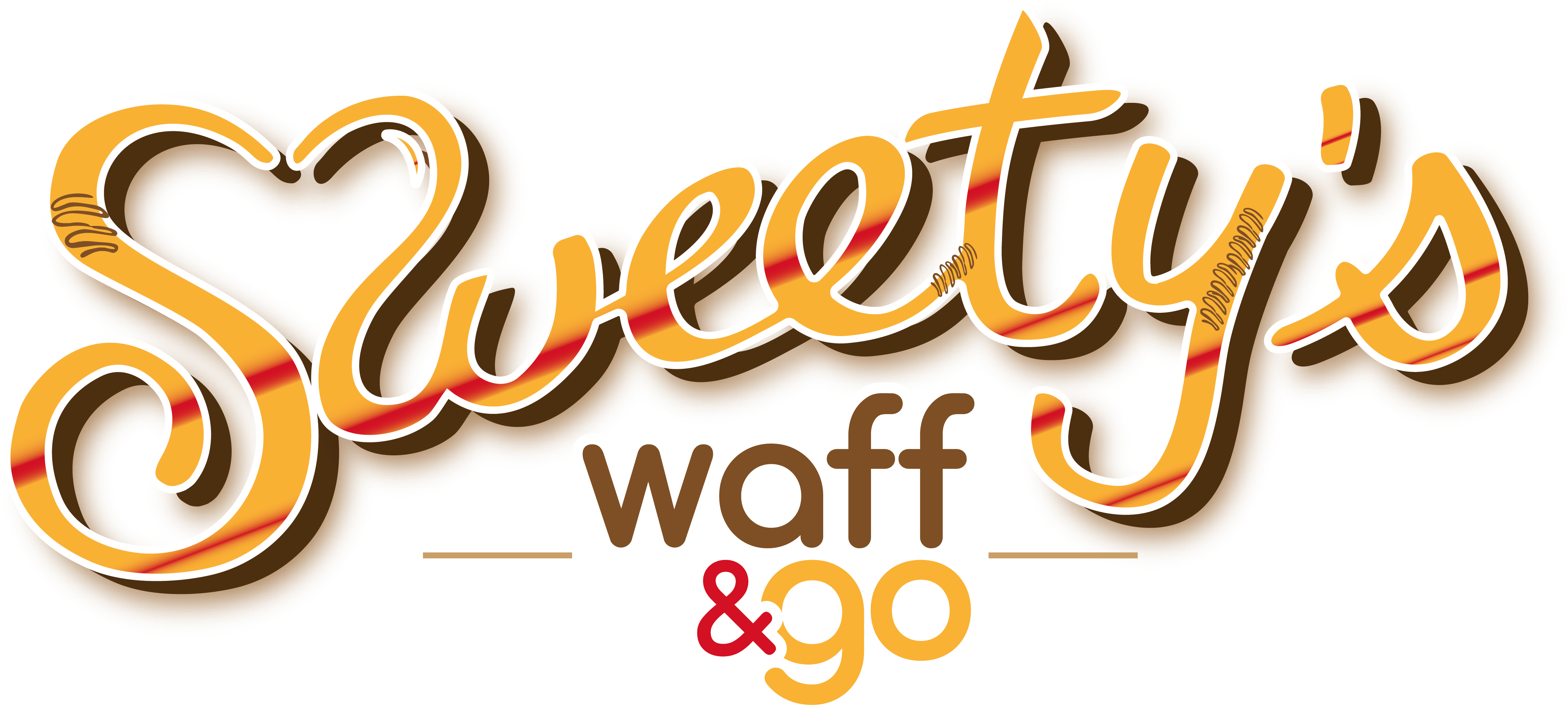 Sweetys Waff & Go - Calligraphy Clipart (4875x2099), Png Download