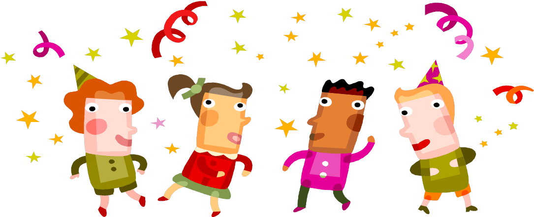 Clipart Party Kids Fun Pictures Png Clipart Png Party - Kids Dancing Clipart Transparent (1085x441), Png Download